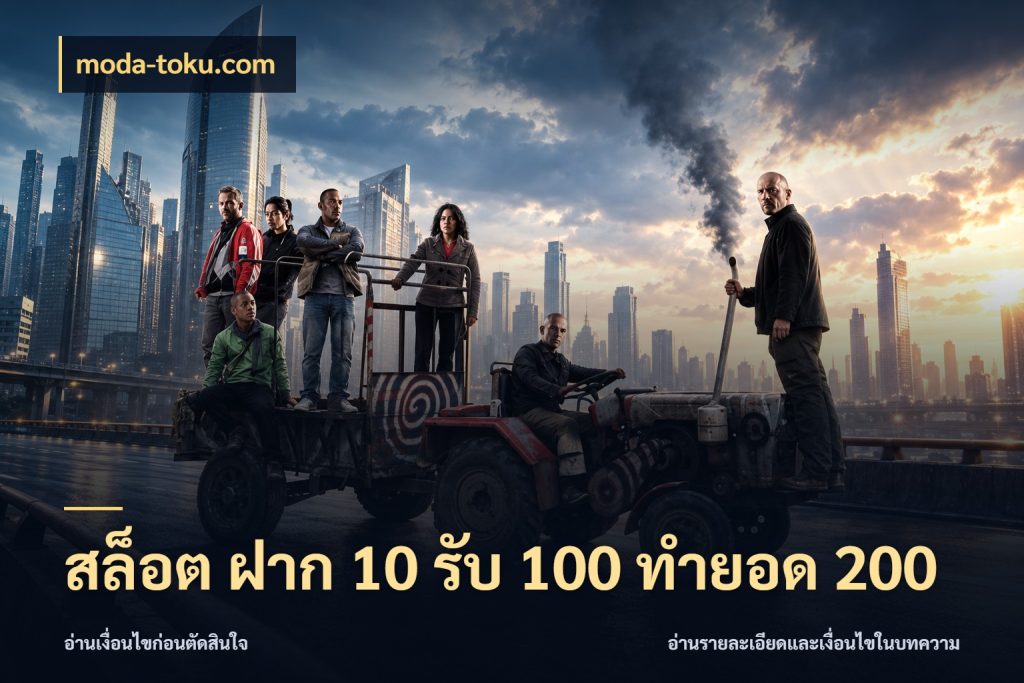 สล็อต ฝาก 10 รับ 100 ทำยอด 200 เปิดมุมโปรให้เข้ากับเกมแนวโปรด ในมุม moda-toku.com