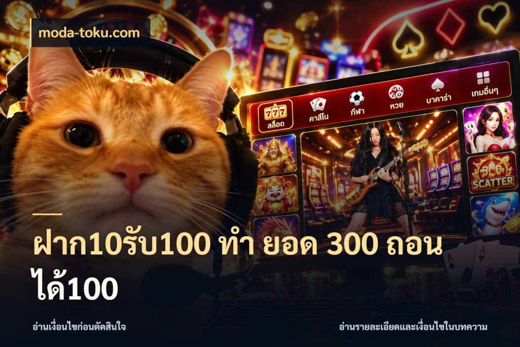 ฝาก10รับ100 ทํา ยอด 300 ถอนได้100 moda-toku.com ยอดฝากและยอดรับในมุมของคนชอบลุ้น