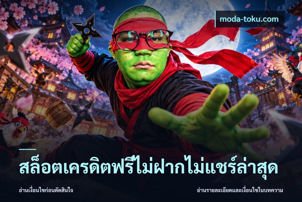 สล็อตเครดิตฟรีไม่ฝากไม่แชร์ล่าสุด