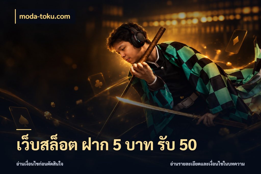 เว็บสล็อต ฝาก 5 บาท รับ 50 ยอดฝากและยอดรับในมุมของคนชอบลุ้น สไตล์ moda-toku.com
