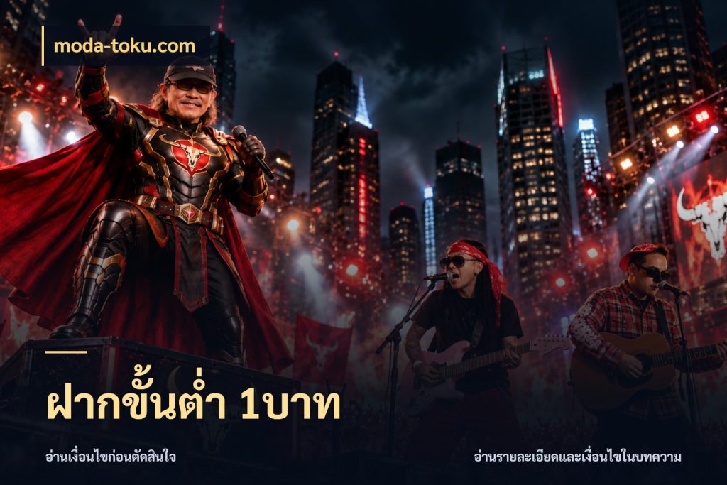 ฝากขั้นต่ำ 1บาท ยอดเริ่มต้นน่าจับตากับสิทธิ์ที่เกี่ยวข้อง สไตล์ moda-toku.com
