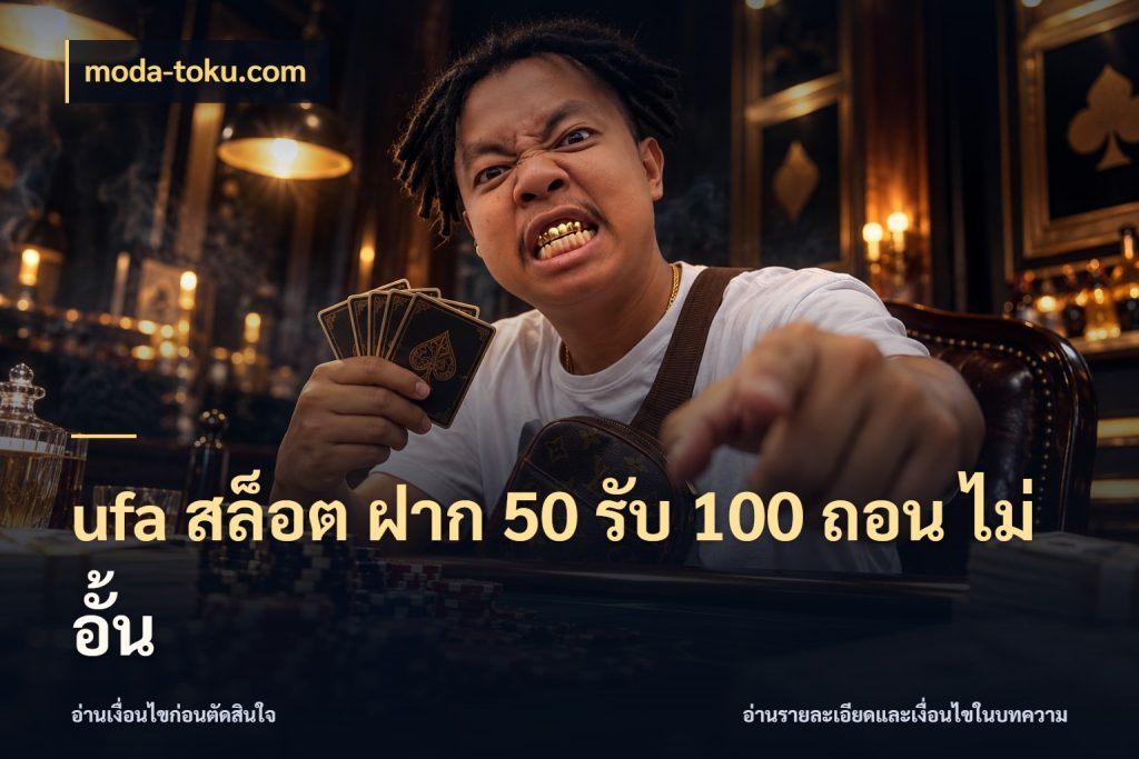 ufa สล็อต ฝาก 50 รับ 100 ถอน ไม่ อั้น ยอดฝากและยอดรับในมุมของคนชอบลุ้น สไตล์ moda-toku.com