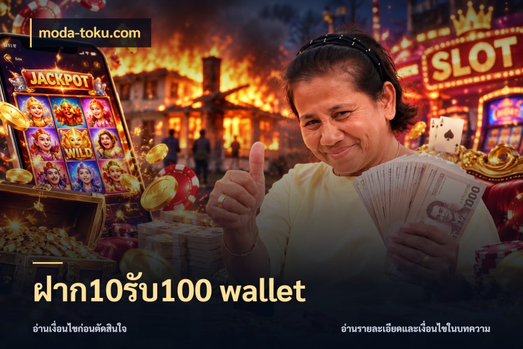 ฝาก10รับ100 wallet สายโบนัสเลือกจังหวะสนุกได้อย่างไร กับ moda-toku.com