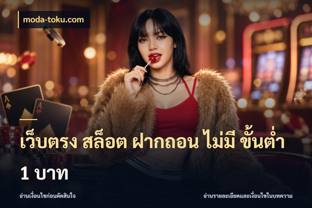 เว็บตรง สล็อต ฝากถอน ไม่มี ขั้นต่ำ 1 บาท เงินตั้งต้นกับความสนุกที่คุณกำหนด ในมุม moda-toku.com