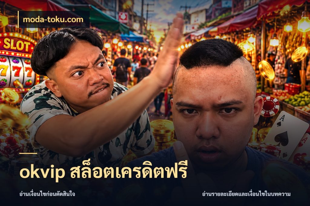 okvip สล็อตเครดิตฟรี จับมุมเด่นของเครดิตฟรีให้ตรงใจ ในมุม moda-toku.com