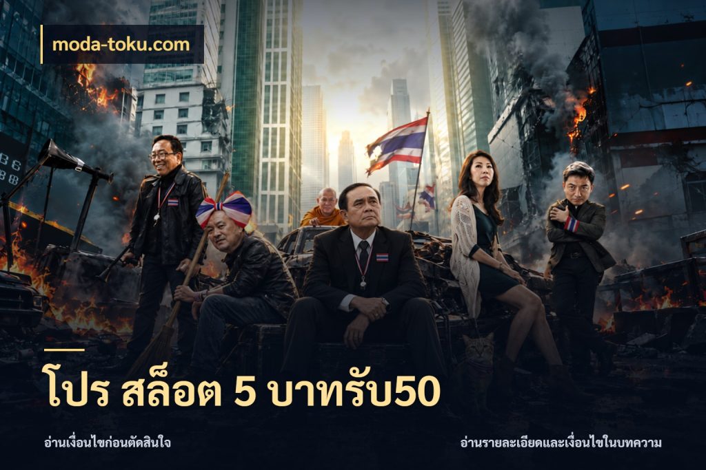 โปร สล็อต 5 บาทรับ50 เครดิตกับรูปแบบโปรที่ตรงใจ ในมุม moda-toku.com