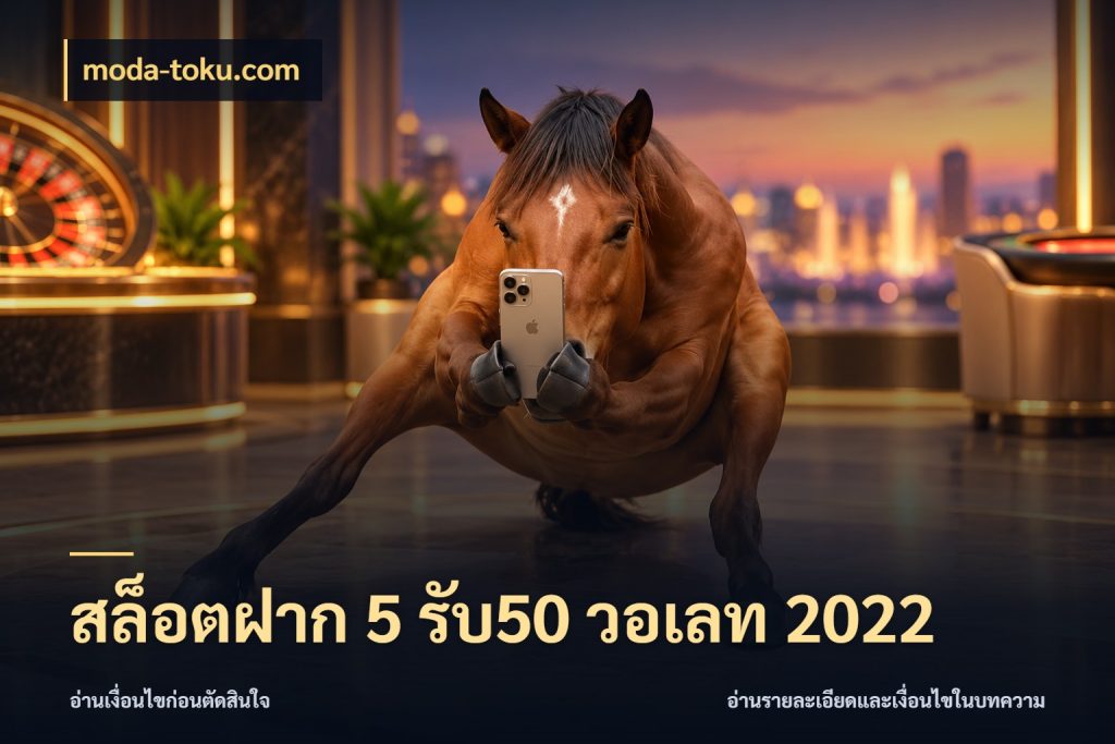 สล็อตฝาก 5 รับ50 วอเลท 2022 moda-toku.com เปิดมุมโปรให้เข้ากับเกมแนวโปรด