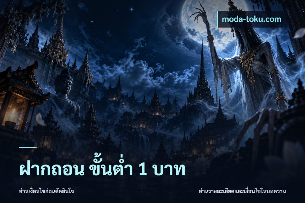 ฝากถอน ขั้นต่ำ 1 บาท