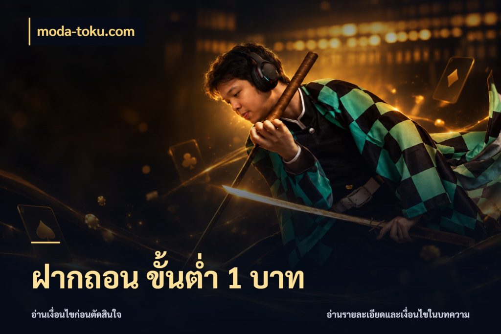 ฝากถอน ขั้นต่ำ 1 บาท moda-toku.com สายทุนน้อยเลือกความสนุกให้พอดี
