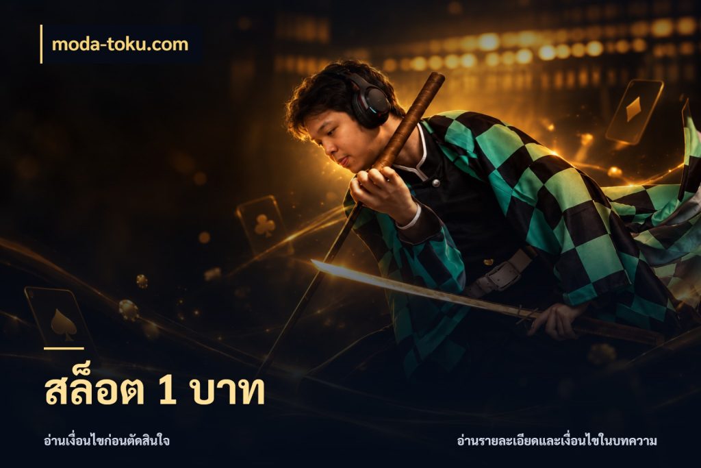สล็อต 1 บาท ทุนเบาก็มีสีสันในจังหวะของคุณ ในมุม moda-toku.com