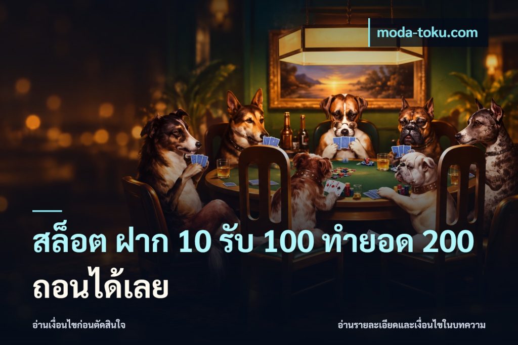สล็อต ฝาก 10 รับ 100 ทำยอด 200 ถอนได้เลย