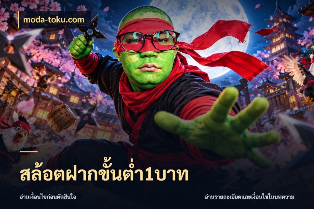 สล้อตฝากขั้นต่ำ1บาท เงินตั้งต้นกับความสนุกที่คุณกำหนด กับ moda-toku.com