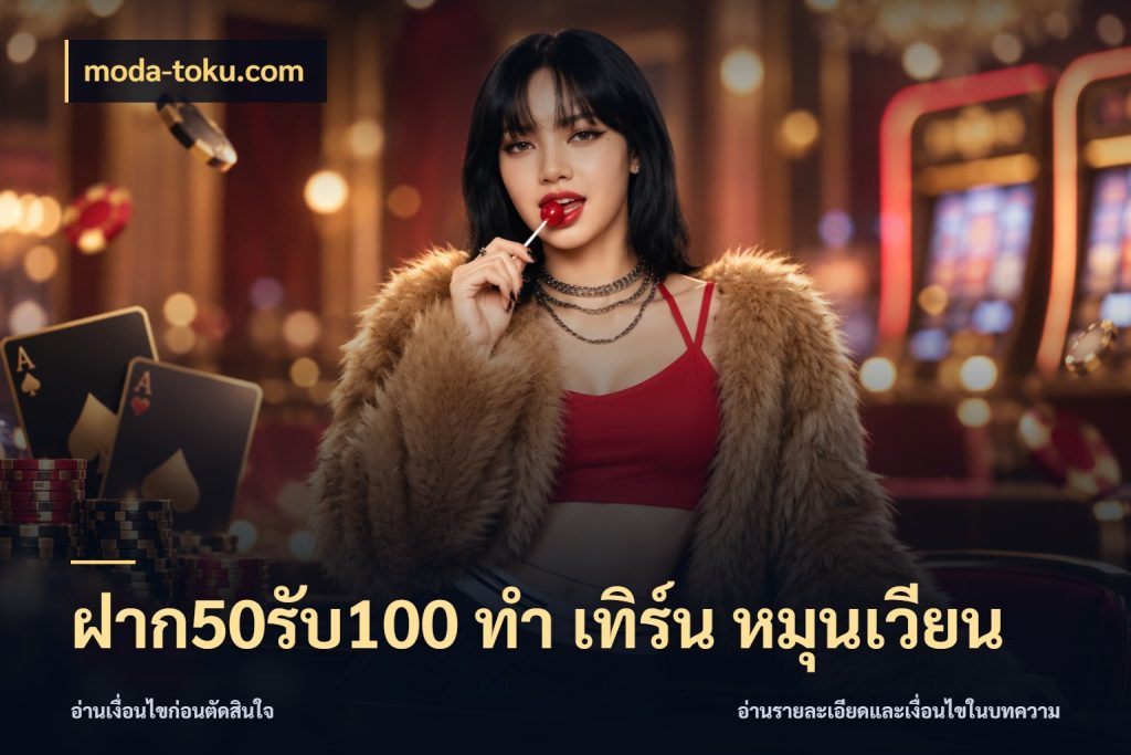 ฝาก50รับ100 ทํา เทิร์น หมุนเวียน เปิดมุมโปรให้เข้ากับเกมแนวโปรด กับ moda-toku.com